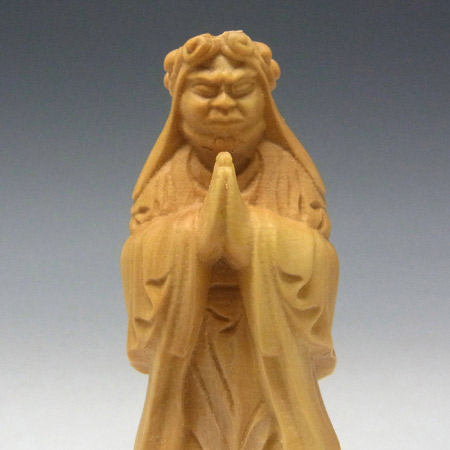 楽天市場】木彫り 仏像 鬼子母神像 高さ9cm 柘植製 [Ryusho] : 龍祥本舗