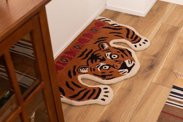 楽天市場】アニマルアクセントラグ タイガー トラ セパレートタイプ