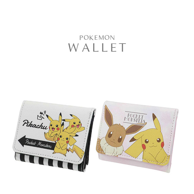 楽天市場】三つ折り財布 ポケモン ピカチュウ イーブイ