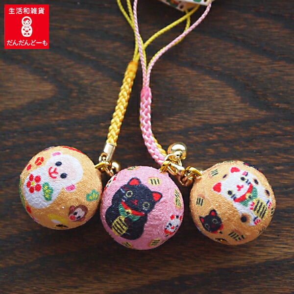 楽天市場】根付 かわいい ストラップ 招き猫 申 鈴 ピンク 黄 【公式