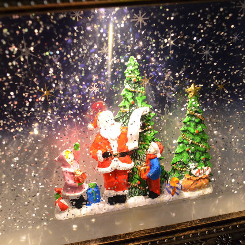 楽天市場】フォトフレーム型 バブル LED オーナメント サンタクロース