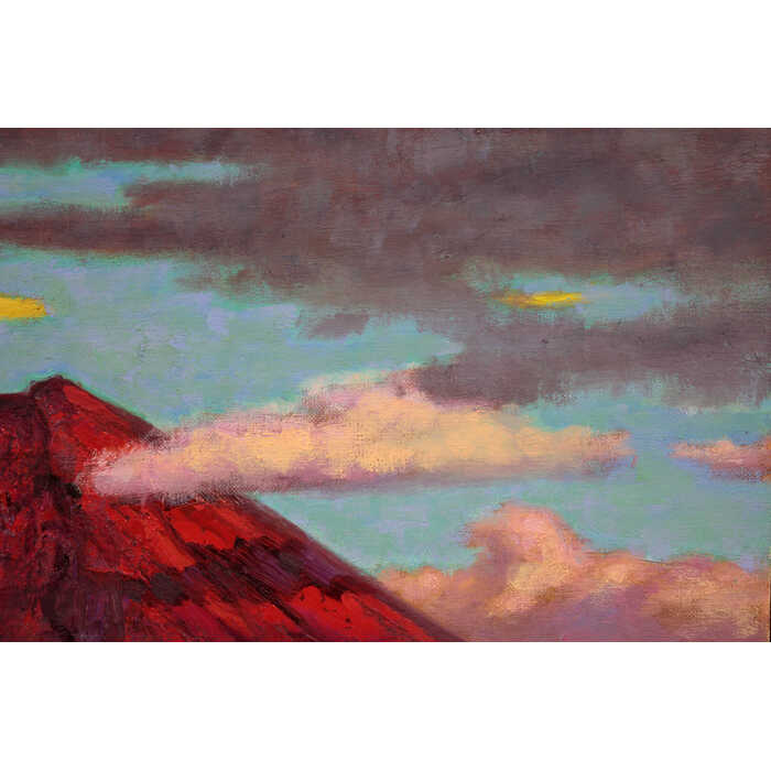 楽天市場】絵画 二重作龍夫 油絵・油彩画 『情熱』 富士 山 空 自然 雲