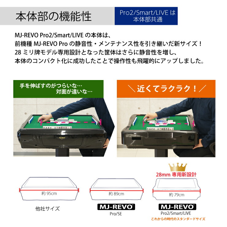 楽天市場】全自動麻雀卓 MJ-REVO Pro2 折りたたみ 3年保証 静音タイプ