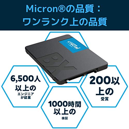 楽天市場】Crucial SSD 内蔵2.5インチ SATA接続 BX500 シリーズ 1TB