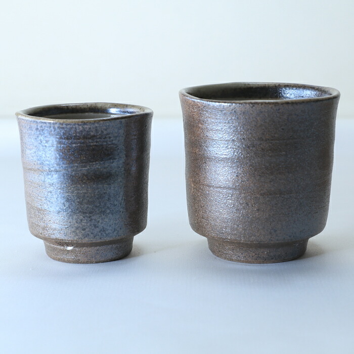 楽天市場】【益子焼】 夫婦湯呑み 湯飲み 益子焼 刷毛目＆かわいい