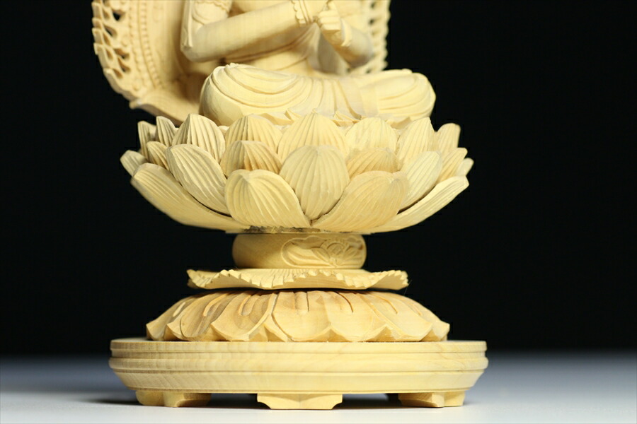 楽天市場】仏像 □ 2.5寸 □ 大日如来像 蓮華座 総柘植 真言宗 ご本尊