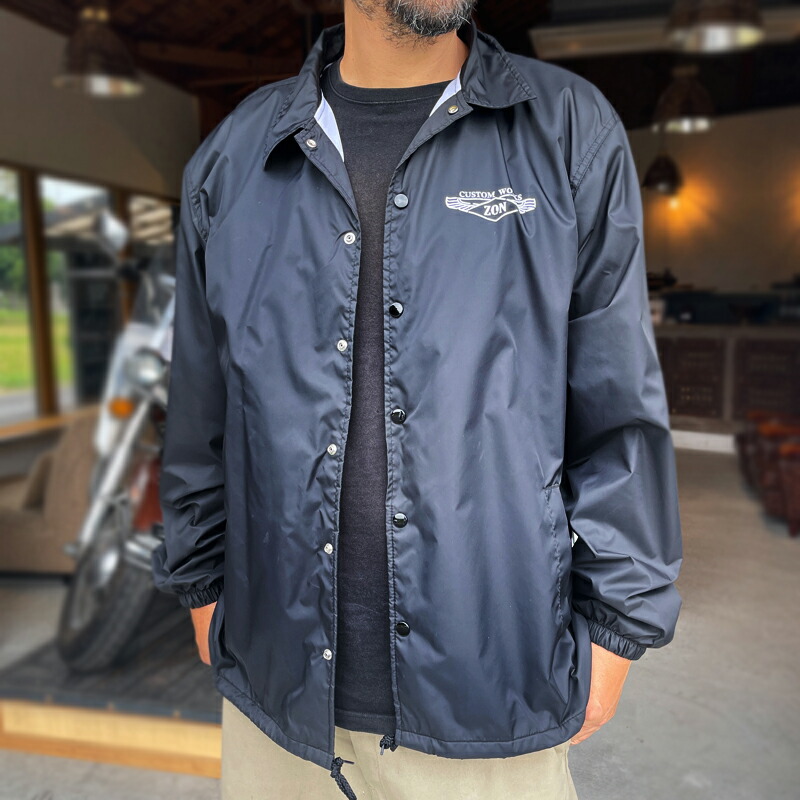 楽天市場】ZONオリジナル ナイロン コーチジャケット 防風 撥水 軽量