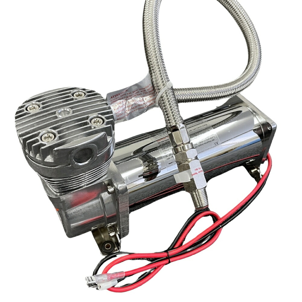 楽天市場】480タイプ エアサス コンプレッサー 200Psi 3/8NPT シルバー