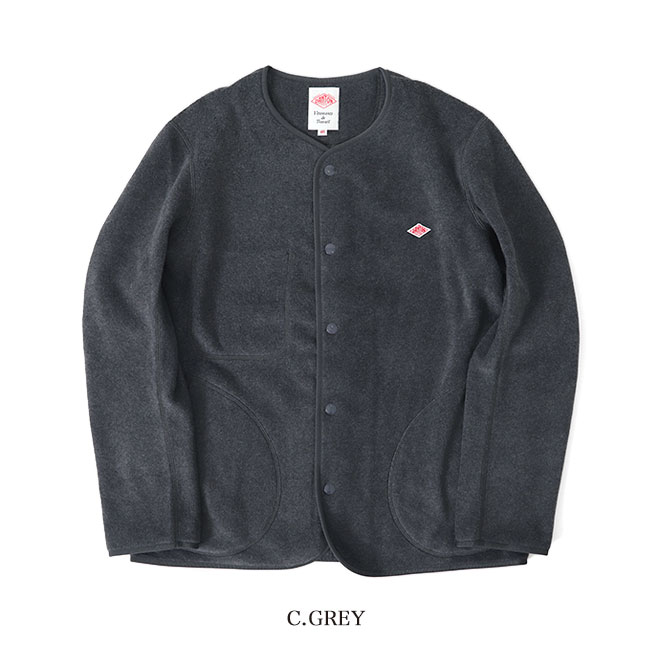 楽天市場】DANTON ダントン フリース ノーカラー ジャケット