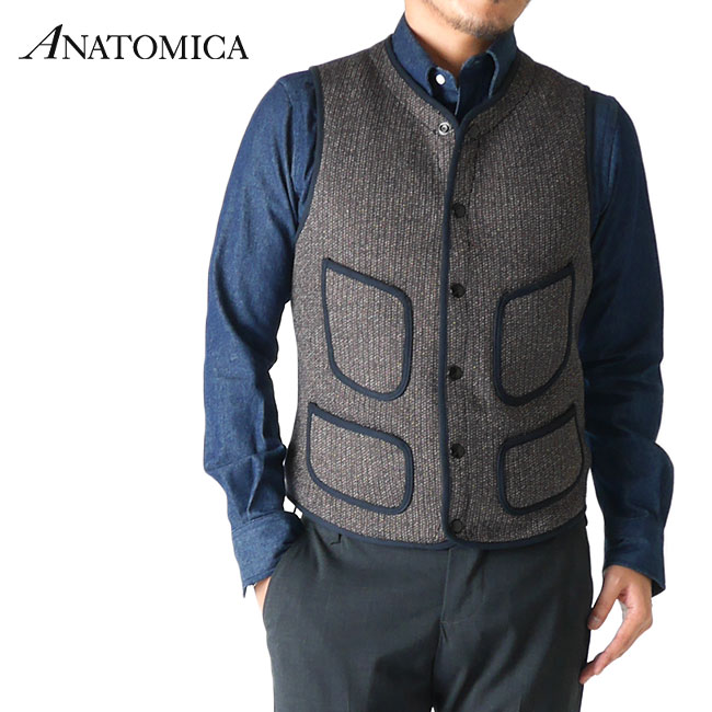 楽天市場】ANATOMICA アナトミカ ビーチクロス ウールベスト ジレ 530