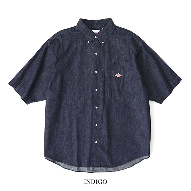 楽天市場】DANTON ダントン ダンガリー ボタンダウン デニムシャツ DT