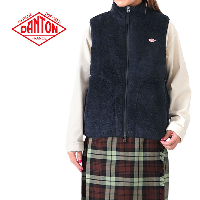 楽天市場】DANTON ダントン ハイパイル スタンドカラー ボアフリース