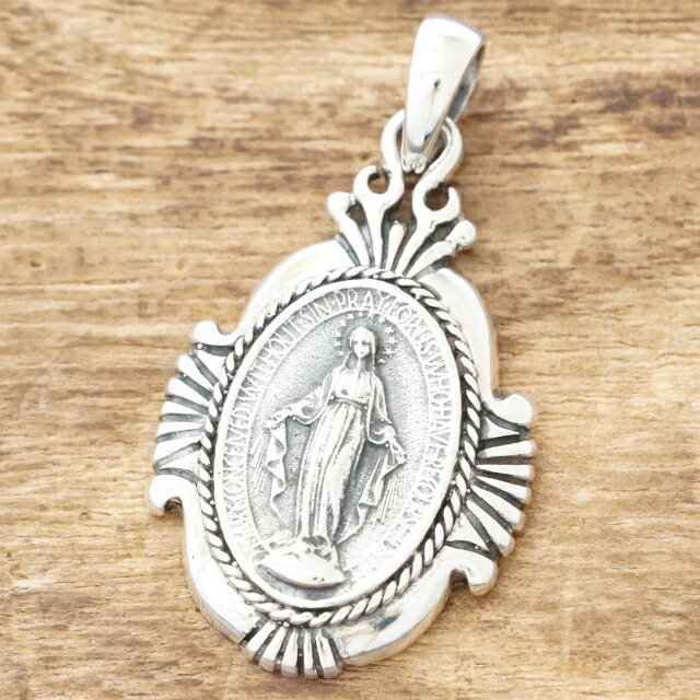 楽天市場】マリア ネックレス シルバー 925メンズ レディース教会 祈り