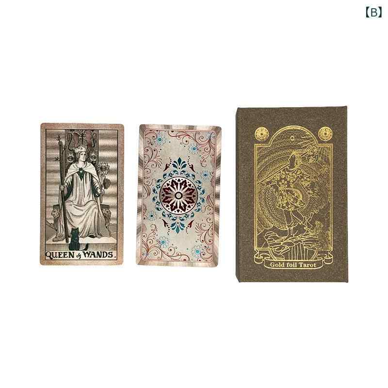 楽天市場】タロットカード 金箔 プラスチック製 PVC 防水 カラー印刷