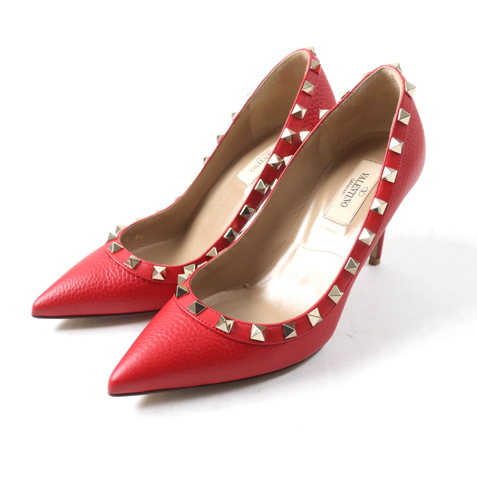 楽天市場】valentino ロックスタッズ（カラーレッド）（パンプス