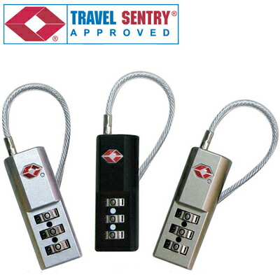 楽天市場】南京錠 TSAロック TSA コンビネーション ケーブルロック