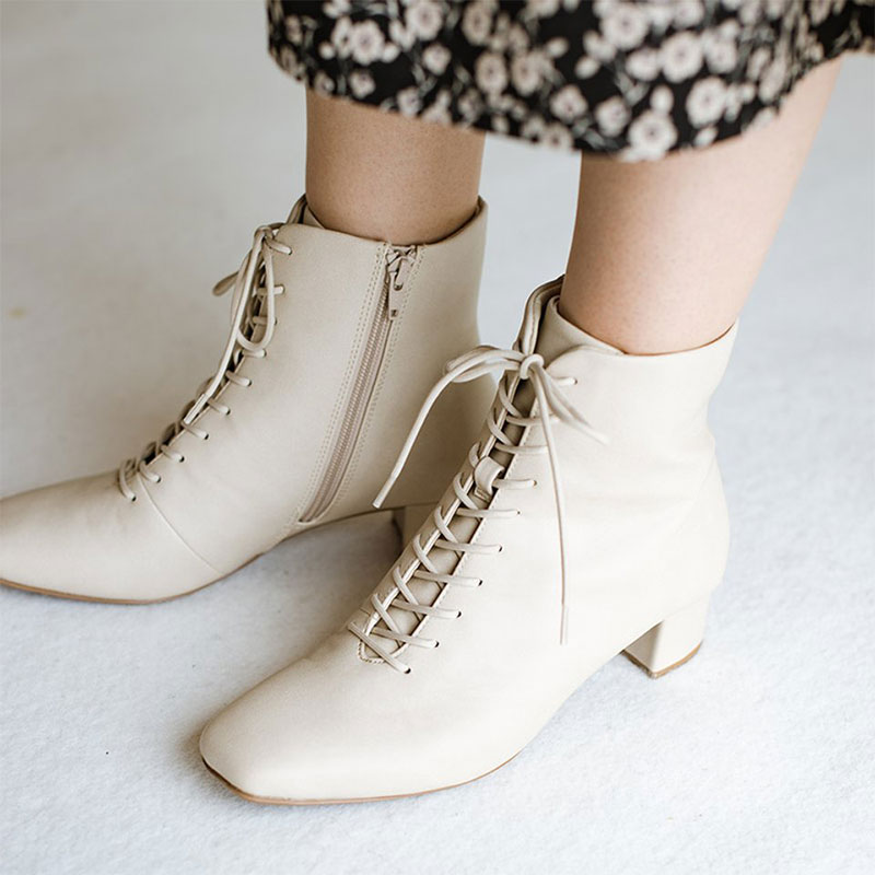 楽天市場】防水 レインブーツ レースアップ 編み上げ ショートブーツ