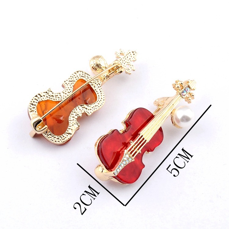 楽天市場】べっ甲 バイオリン ブローチ : Aquarius