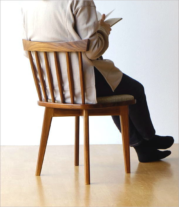 楽天市場】チェアー チーク無垢材 木製 天然木 ダイニングチェア