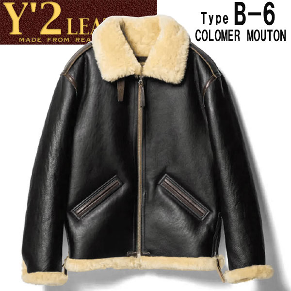 楽天市場】Y'2 LEATHER （ワイツーレザー）COLOMER MOUTON Type B-6