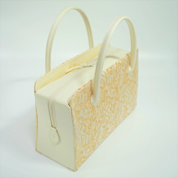 楽天市場】和装バッグ 利休バック 正絹生地使用・桐竹鳳凰文(金糸入り