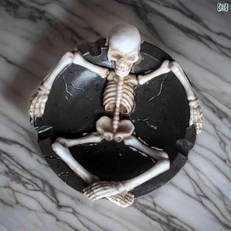 楽天市場】スカル 灰皿 男女兼用 樹脂 インテリア 家庭用 ヴィンテージ