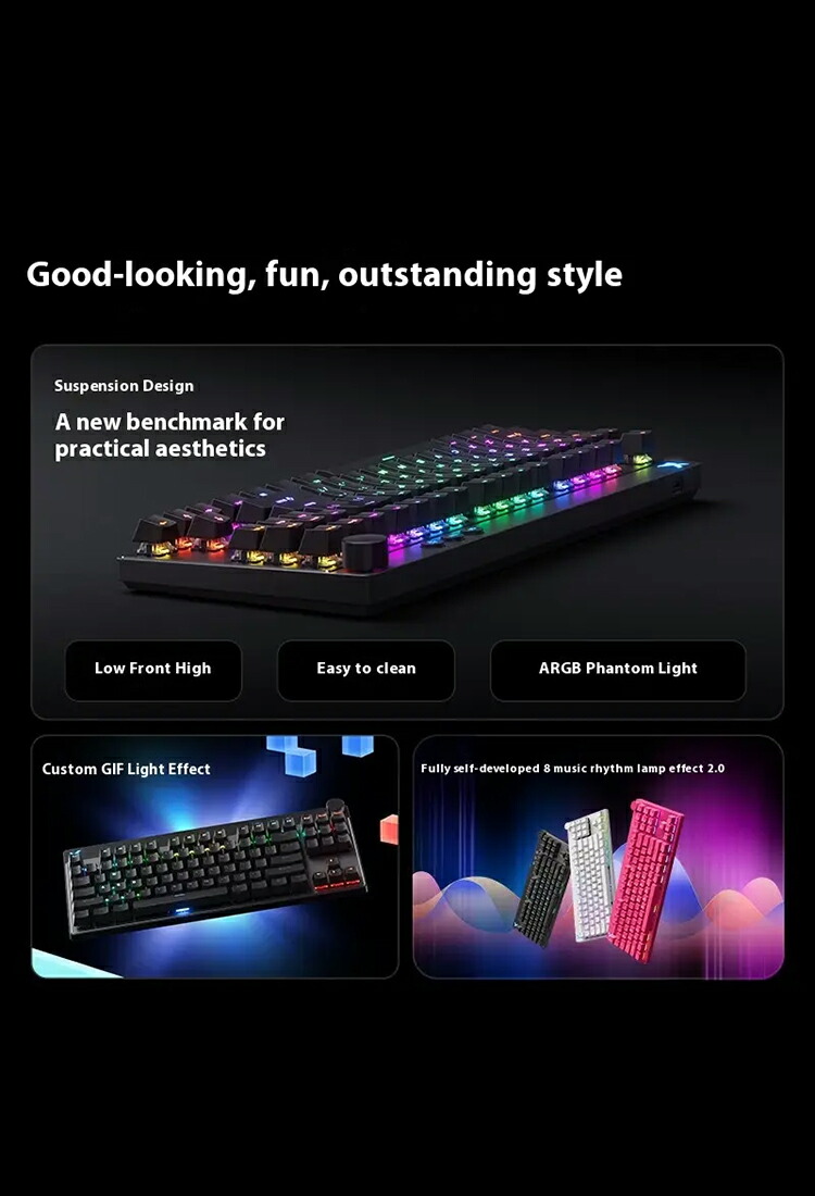 楽天市場】【プロ仕様】 MCHOSE MIX87 ゲーミングキーボード ラピッド