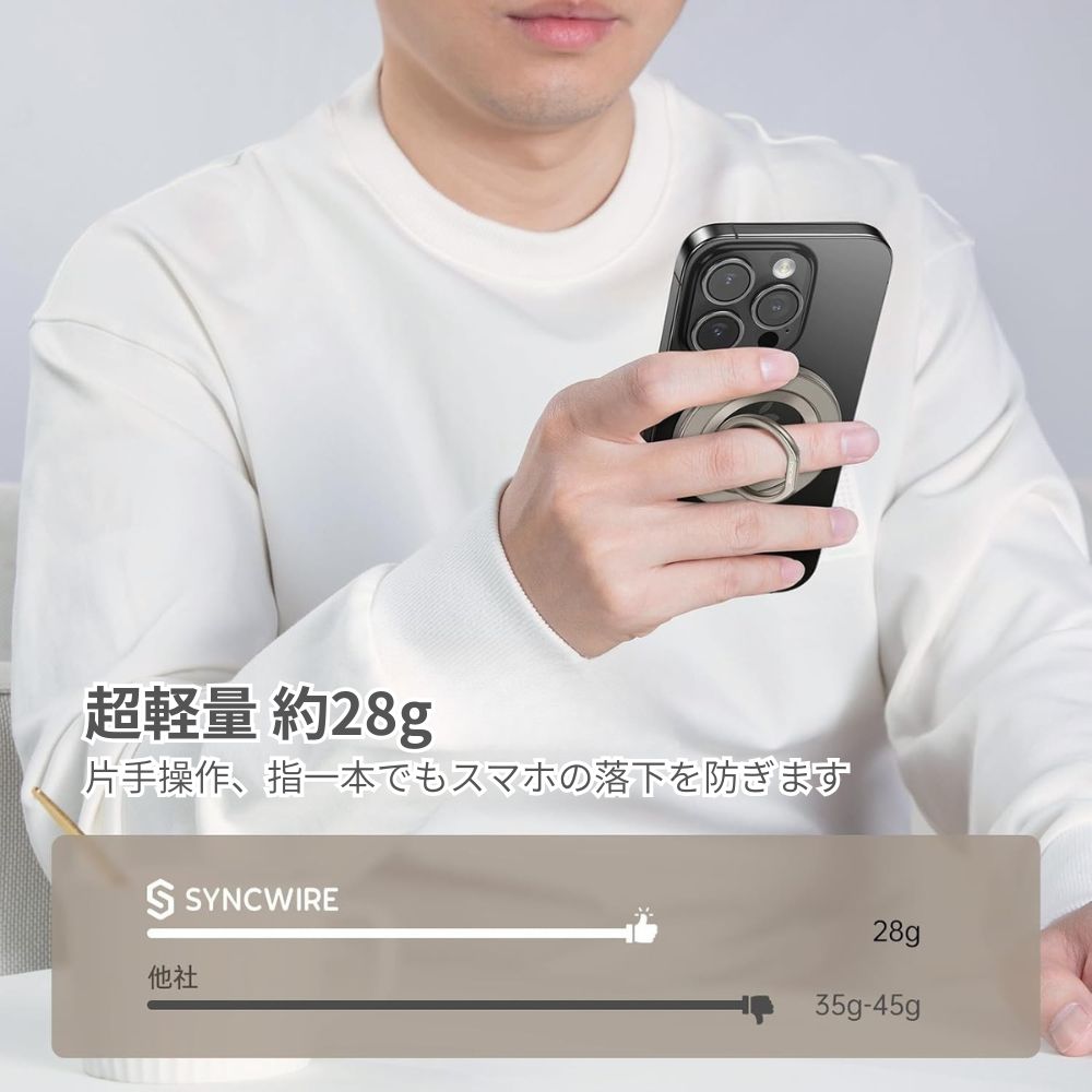 楽天市場】[楽天1位]スマホリング MagSafe対応リング 両面マグネット