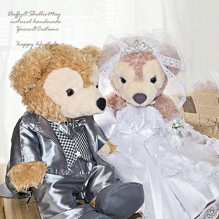 楽天市場】ダッフィー シェリーメイ ウエディング ペア Mサイズ70cm