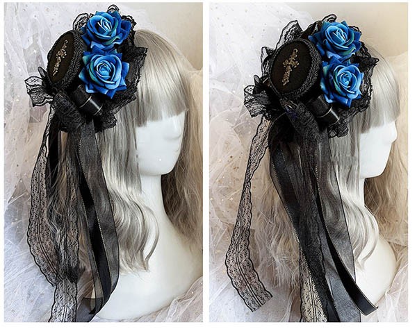 楽天市場】ヘッドドレス ハット ボンネット ロリィタ バラ 礼装帽子