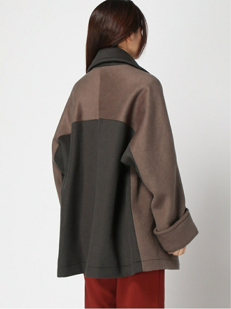 楽天市場】(W)バイカラーPコート HARE ハレ ジャケット・アウター