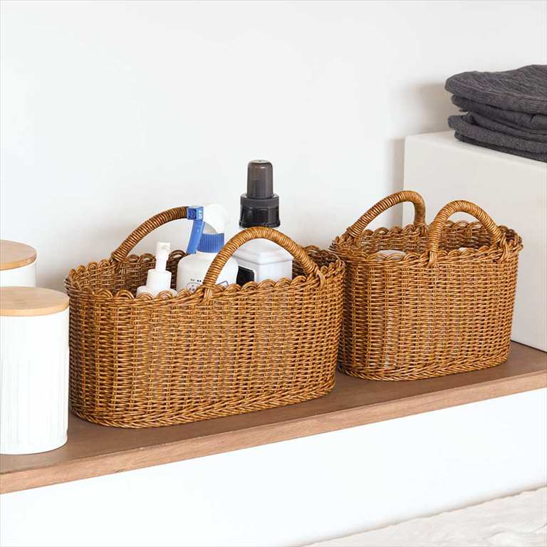 楽天市場】ユティルオーバルハンドルかごバッグ(L)バスケット 夏コーデ