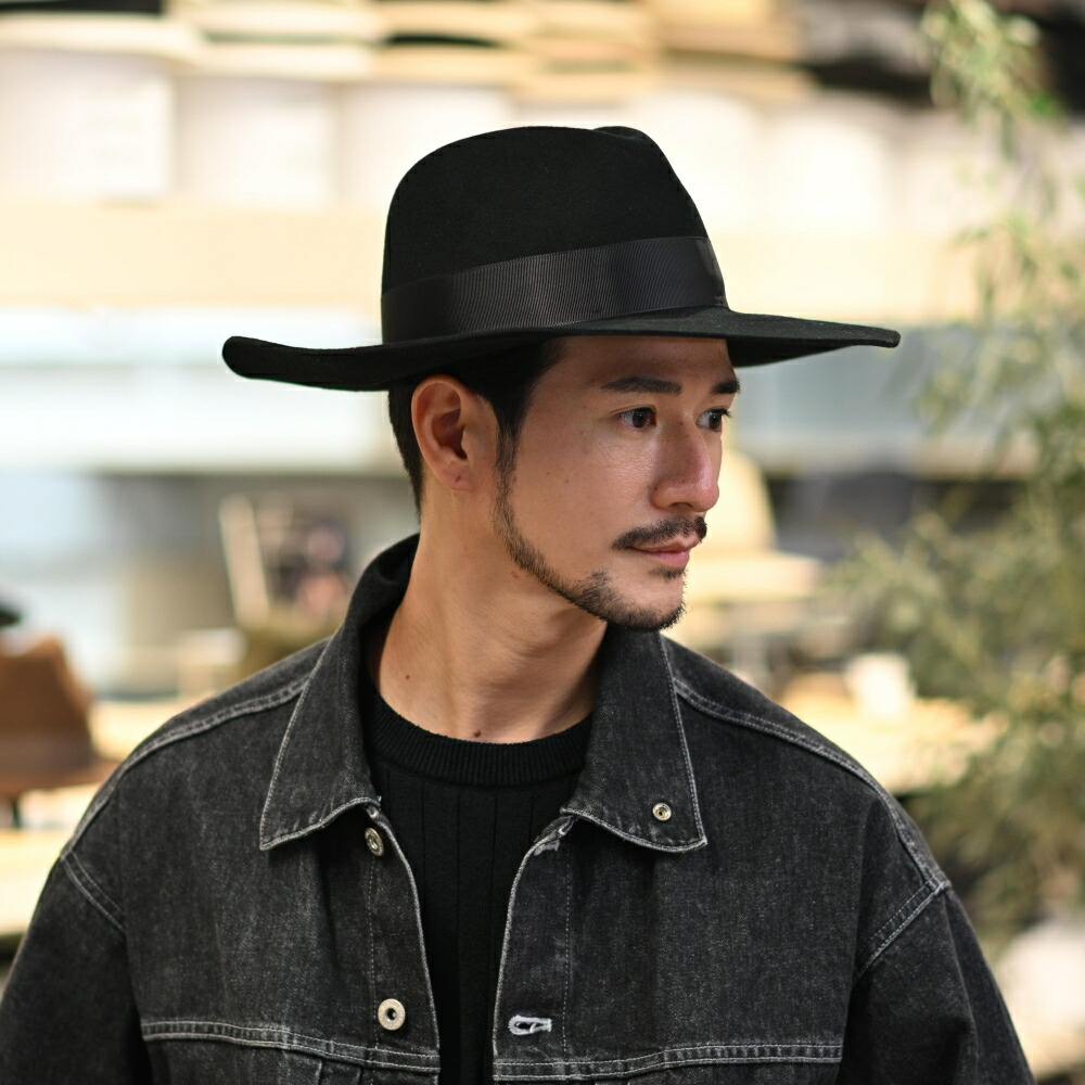 楽天市場】つば広フェルトハット 秋冬帽子 メンズ ユニセックス 大きい