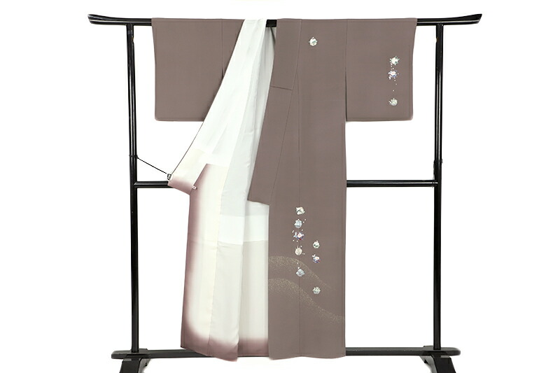 楽天市場】【 中古 】 訪問着 正絹 京友禅 峰山和生 ちりめん 手描き