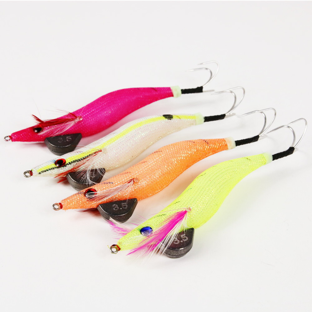 楽天市場】マルシン タコエギ オクトパスタップ 3.5 4号 3本針