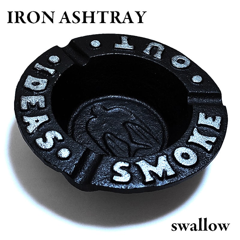楽天市場】卓上灰皿 おしゃれ アイアン アッシュトレイ スワロー