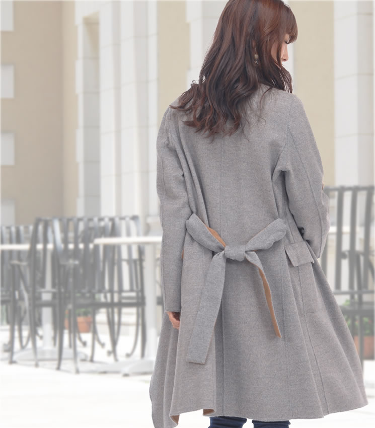 楽天市場】カシミヤ コート ダブルフェイス リバーシブル コート