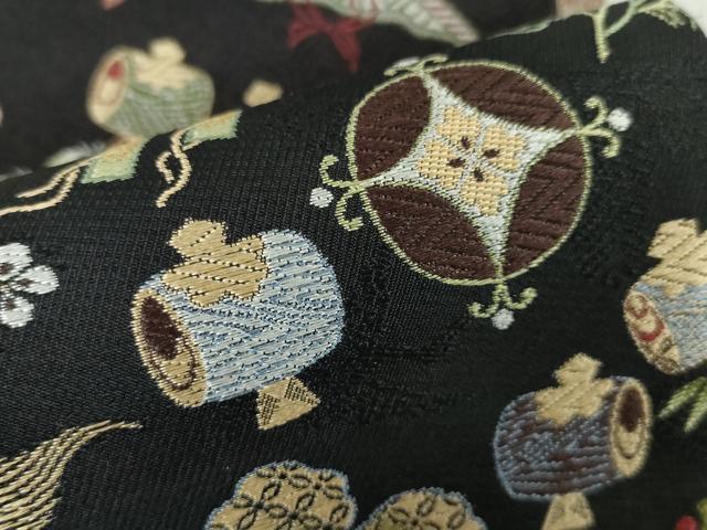 楽天市場】平和屋本店□極上 伝統工芸士 新井寛 両面 半幅帯 唐織 松鶴