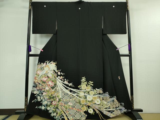 楽天市場】平和屋着物□極上 十日町友禅作家 村松竜介 黒留袖 鳳凰花文