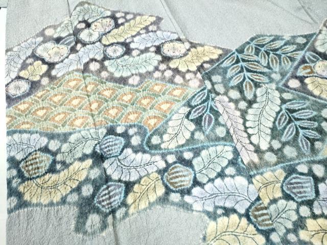 楽天市場】平和屋着物○樋熊哲也 訪問着 辻が花 絞り 手描き 金通し地