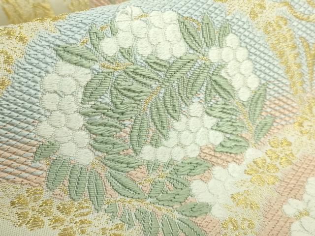 楽天市場】平和屋着物□極上 六通柄袋帯 唐織 風雅 花青海波 金糸 逸品