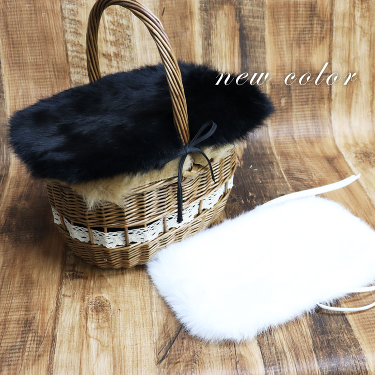 楽天市場】バッグ カバー 小 ラビット ファー 飾り パーツ ※カバーのみ