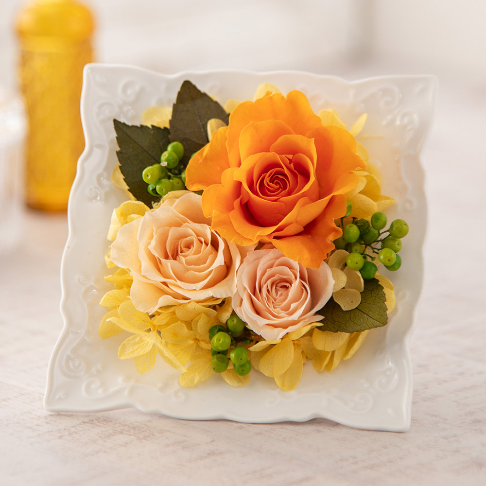 楽天市場】誕生日 花 プリザーブド フレーム アレンジメント