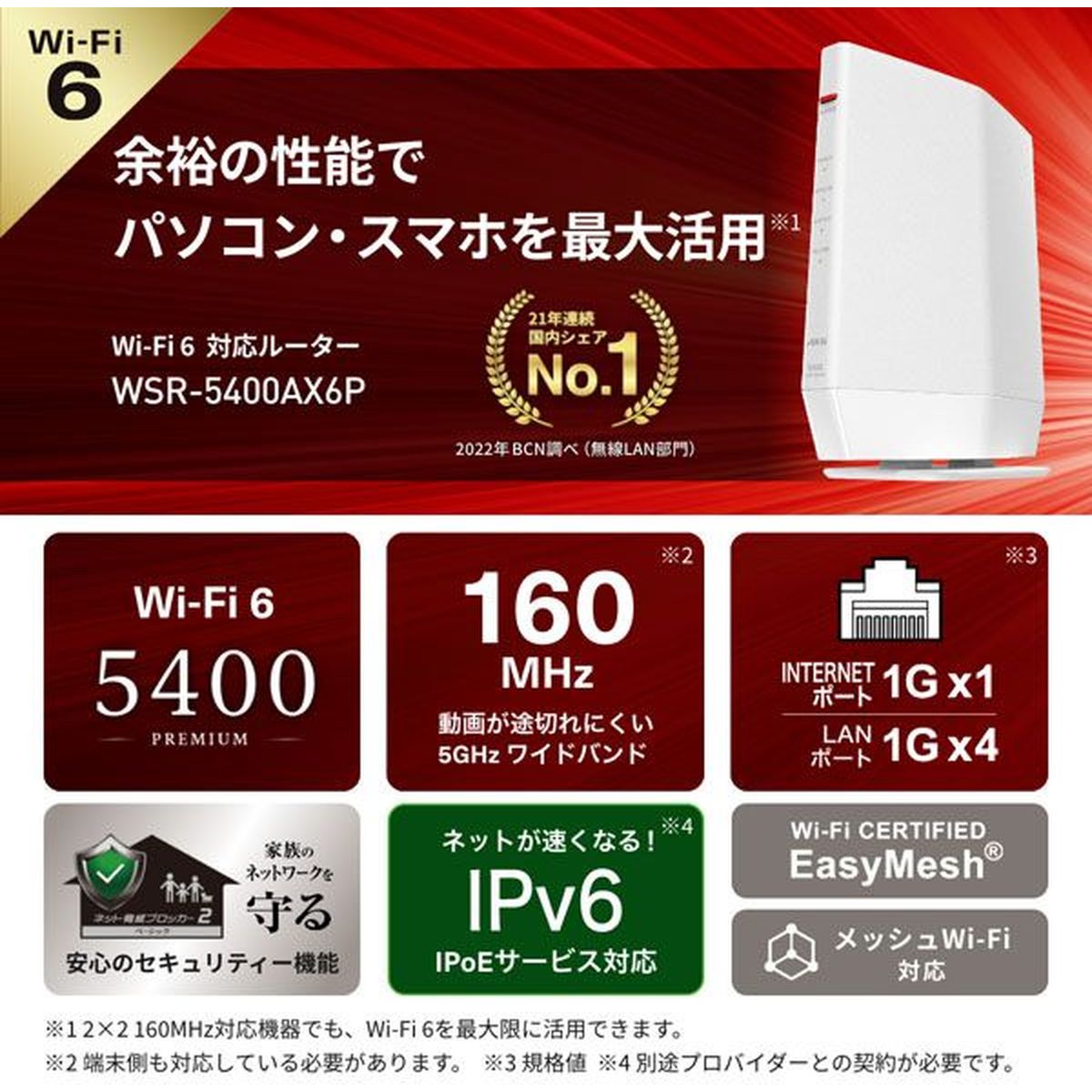 楽天市場】BUFFALO バッファロー 無線LAN親機 WiFiルーター 11ax/ac/n