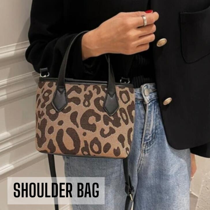 楽天市場】【在庫限り】 レオパード柄ショルダーバッグ 斜め掛け