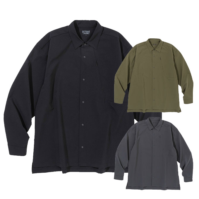 楽天市場】シャツ 長袖 メンズ カジュアル 無地 吸水速乾 抗菌防臭