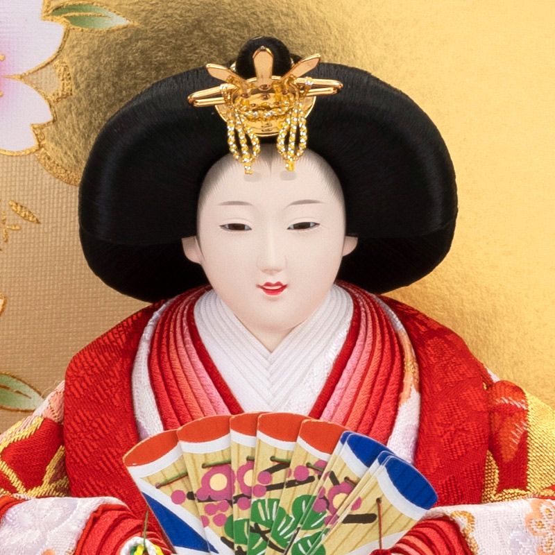 楽天市場】雛人形 久月 ひな人形 雛 平飾り 親王飾り 帯地織 三五親王