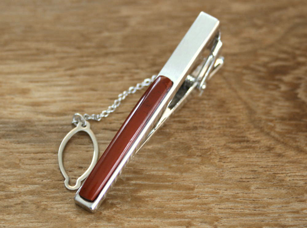 楽天市場】佐渡赤玉石タイピン AM0078 34mm*4mm*2mm 佐渡 赤玉石