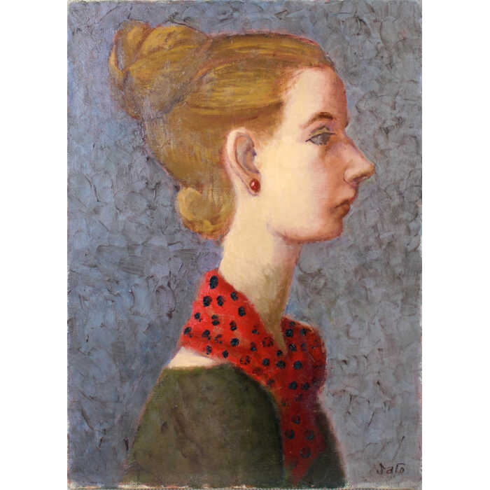 楽天市場】絵画 佐藤真一 油絵・油彩画 『横向き少女』 人物 美人 一点