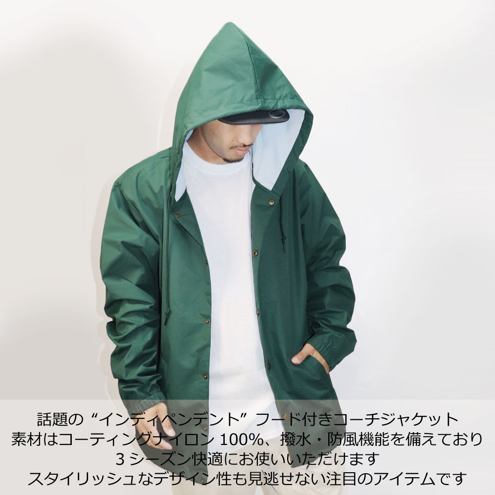 楽天市場】コーチジャケット フード付き インデペンデント INDEPENDENT